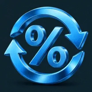 Percent cycle icon — A Big Candy