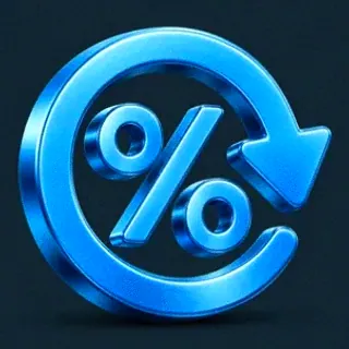 Gold percent symbol — A Big Candy